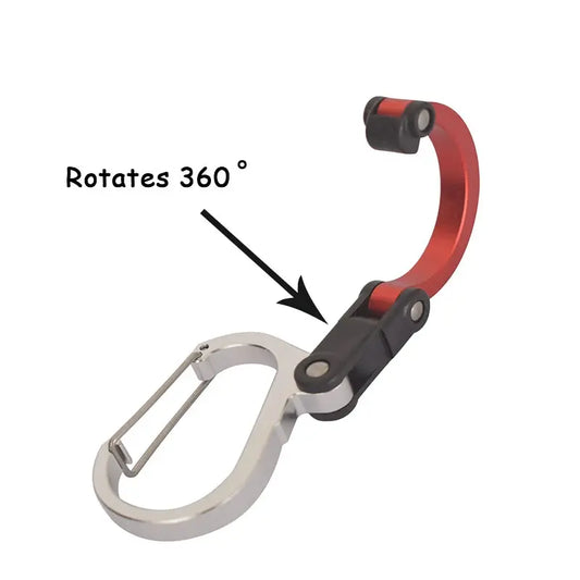 360° Rotating Carabiner Clip – Heavy Duty Gear Hook HypeNvibes