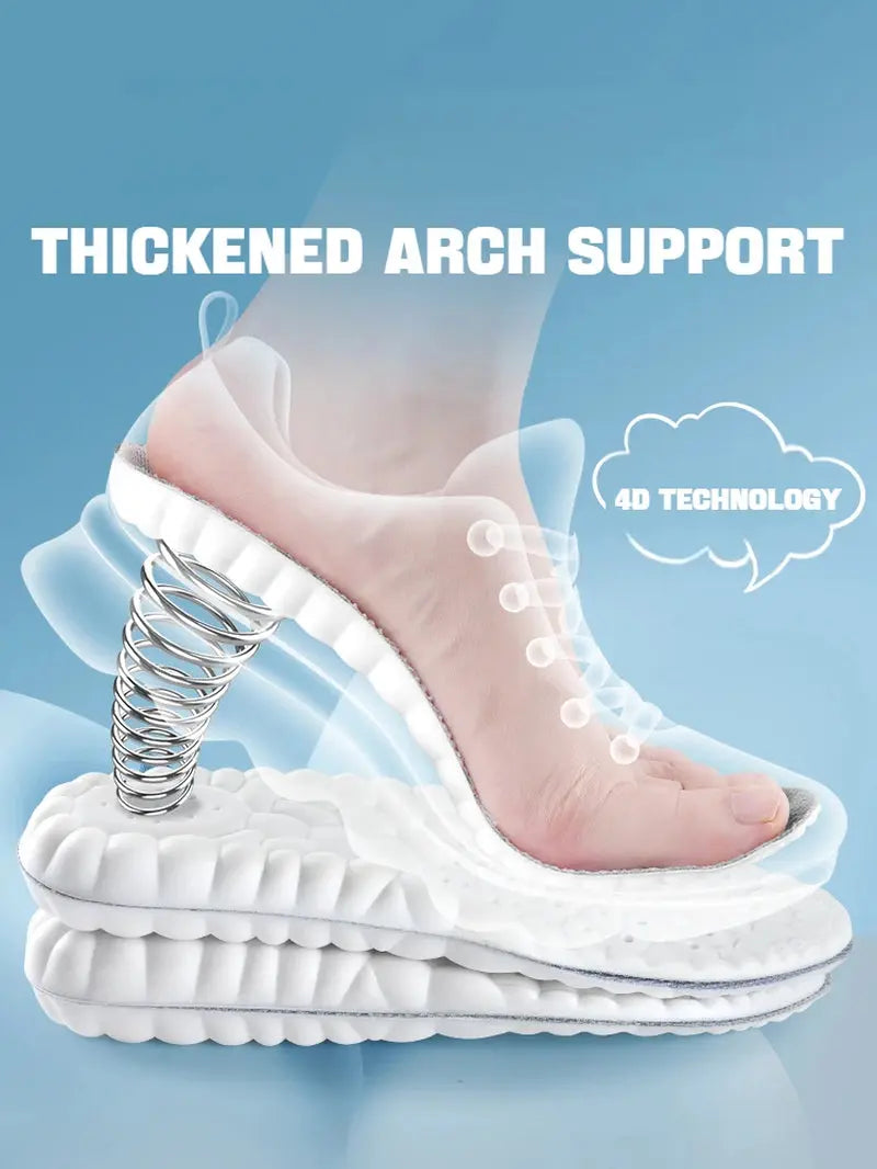1Pair Massage Plantar Fasciitis Insole Arch Support Inserts Orthopedic Shoes Insoles for Feet Sports Shock Absorption Shoe Pads