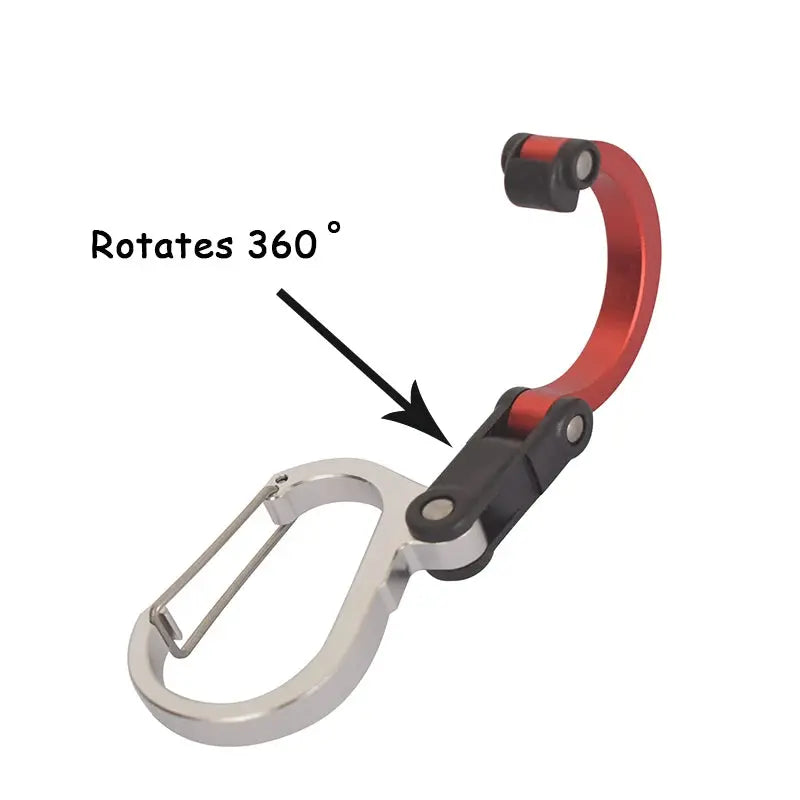 360° Rotating Carabiner Clip – Heavy Duty Gear Hook HypeNvibes