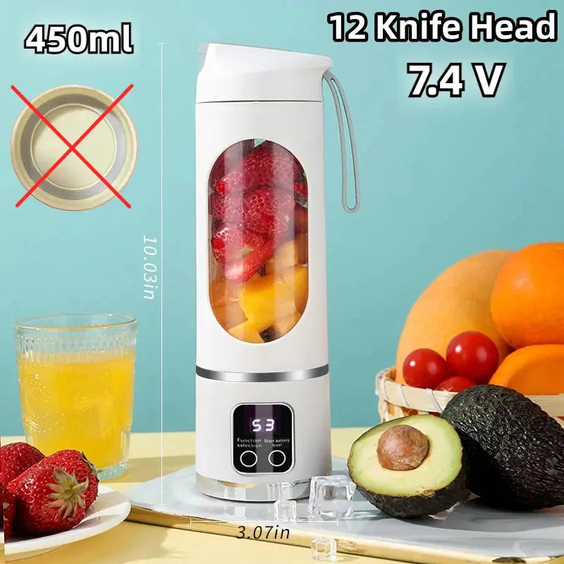 700ML 2-in-1 Portable Blender Bottle | Blend & Drink Smoothie Cup No Charging Needed HypeNvibes