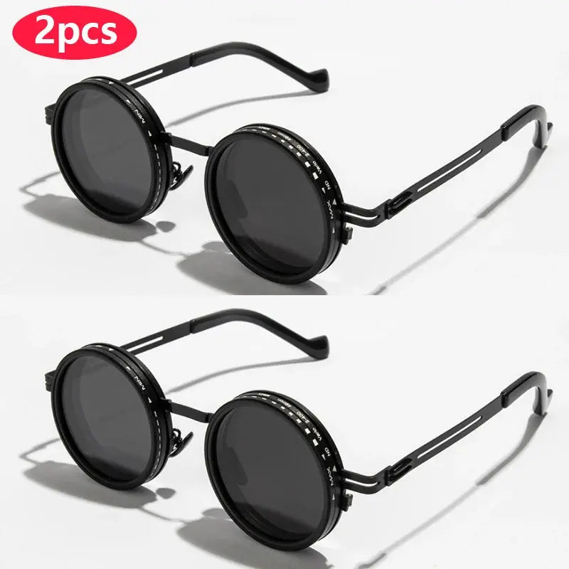 Polarized Round Sunglasses – ND9 Dimming UV400 Shades for Men & Women HypeNvibes
