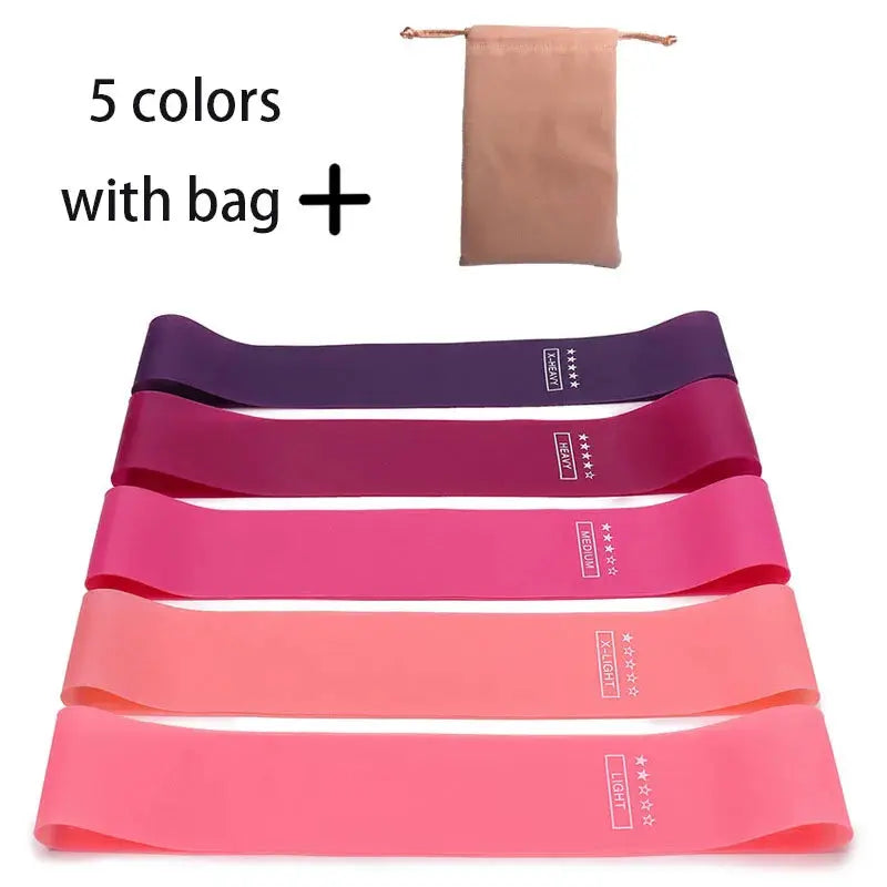5-Piece Resistance Bands Set – Yoga, Pilates & Strength Training Workout Bands HypeNvibes