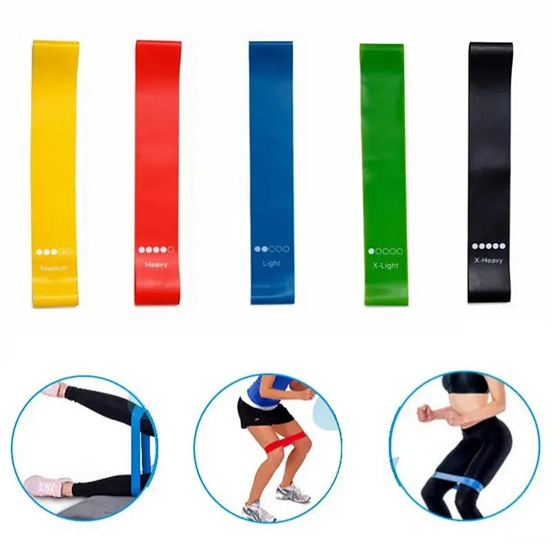 5-Piece Resistance Bands Set – Yoga, Pilates & Strength Training Workout Bands HypeNvibes