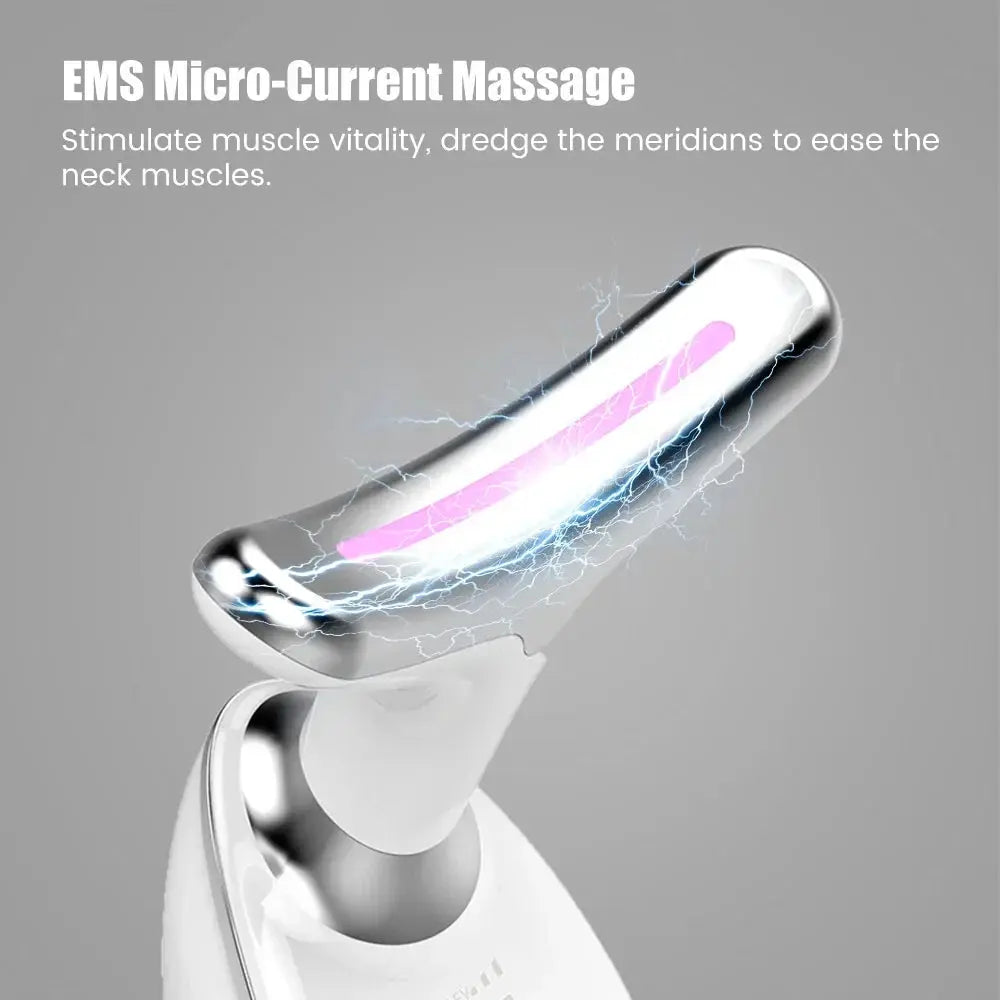 7-in-1 EMS Facial Massager with LED Light Therapy HypeNvibes