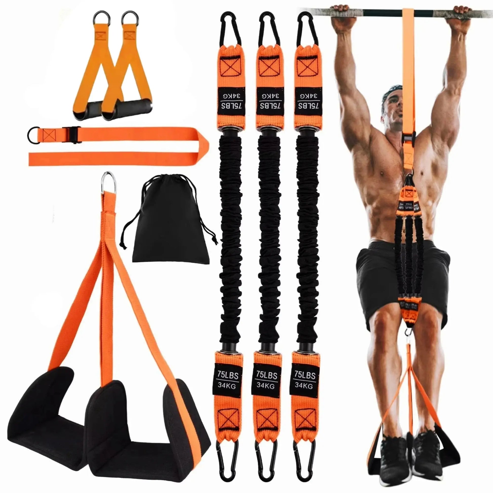 Pull-Up Assistance Bands Set – Resistance Straps for Chin-Ups & Body Training HypeNvibes