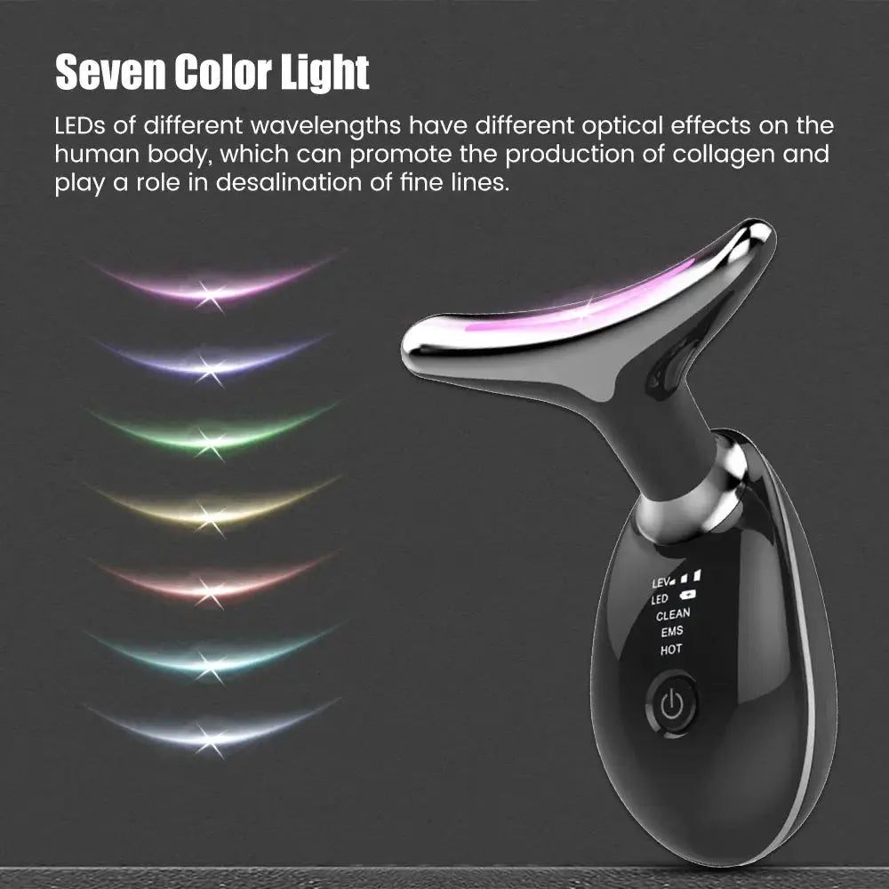 7-in-1 EMS Facial Massager with LED Light Therapy HypeNvibes