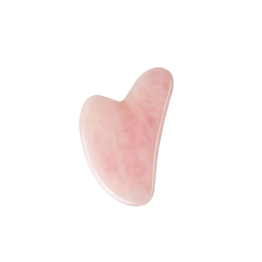 Rose Quartz Gua Sha Facial Tool – Face Sculpt & De-Puff Massager HypeNvibes