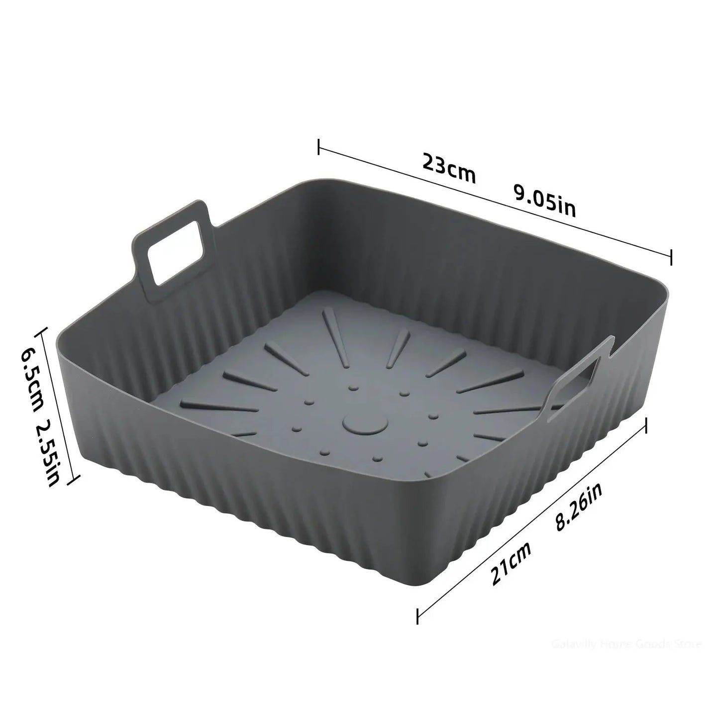 9” Silicone Air Fryer Liners – Reusable Non-Stick (6–8QT) HypeNvibes