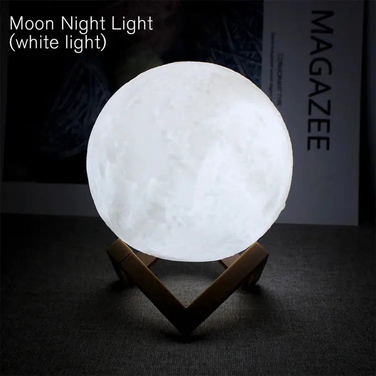 3D LED Moon Night Light – Galaxy Book Lamp HypeNvibes