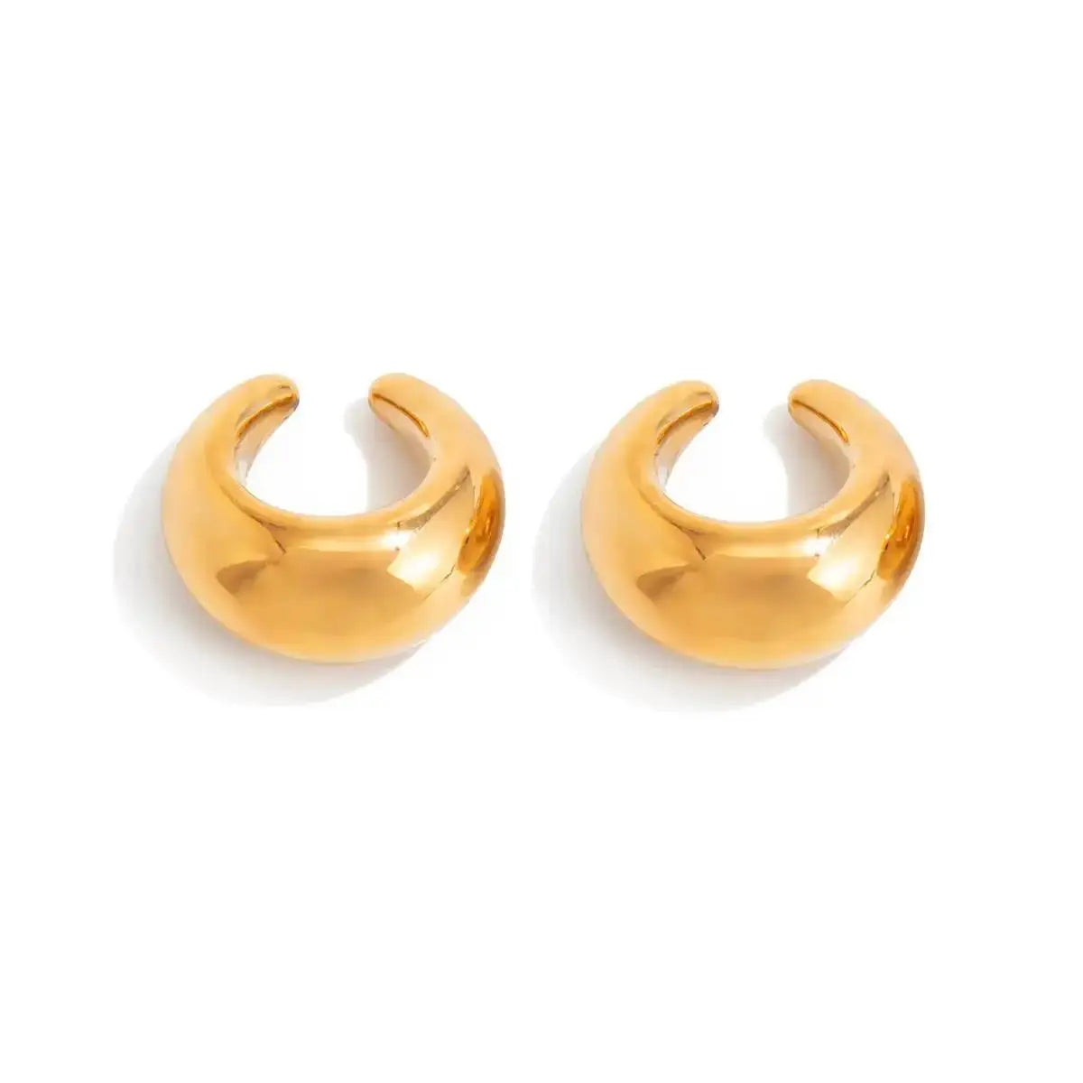 Gold C-Shaped Ear Cuff Clip – Punk Water Drop Cartilage Earring for Women HypeNvibes