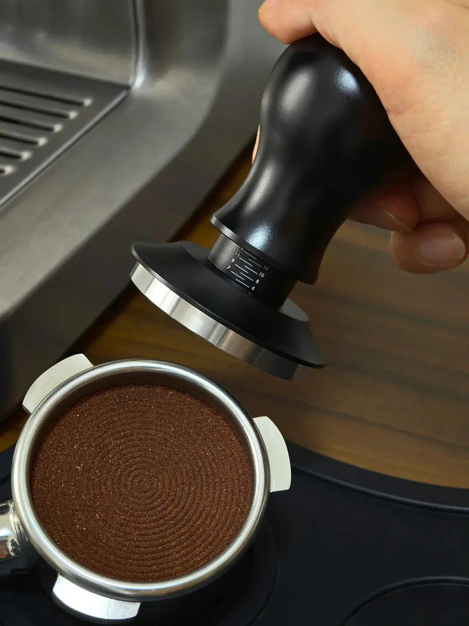 Calibrated Spring Coffee Tamper – Ripple Base Espresso Tool, 51/54/58mm Barista Accessory HypeNvibes