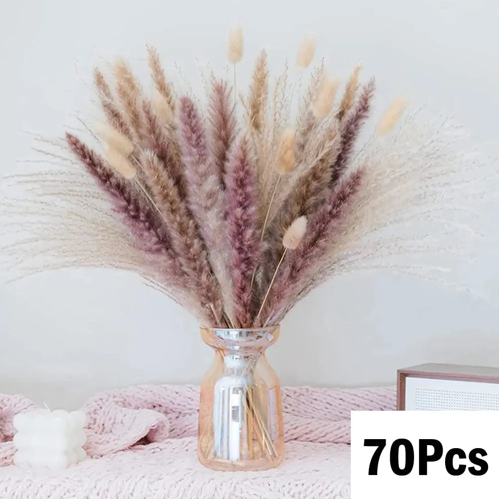 Natural Pampas Grass Bouquet – Boho Dried Bunny Tail Decor HypeNvibes