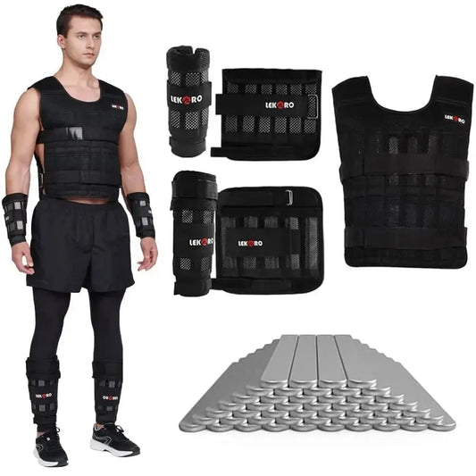 Adjustable Weighted Training Vest Set (20kg, Empty Bags) HypeNvibes