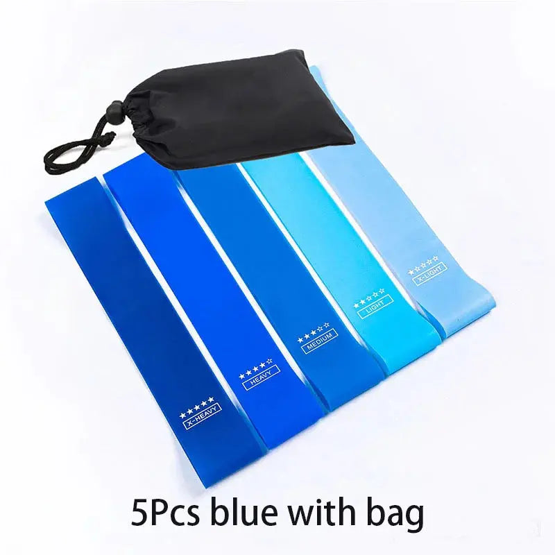 5-Piece Resistance Bands Set – Yoga, Pilates & Strength Training Workout Bands HypeNvibes