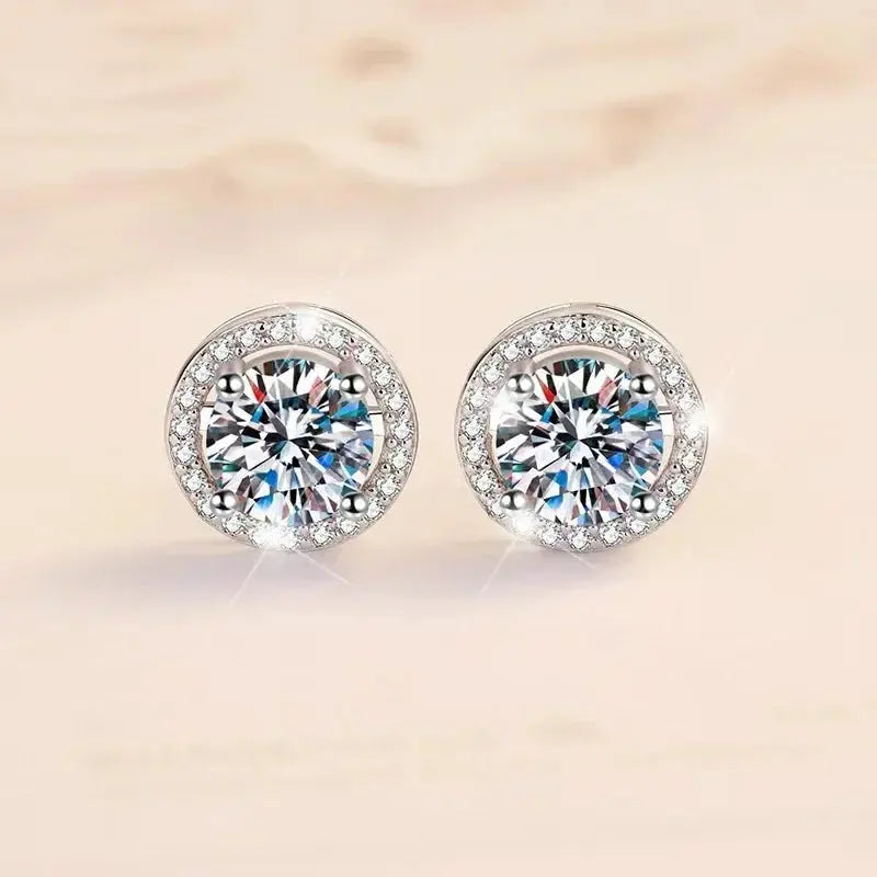 Moissanite Square Stud Earrings – Elegant Geometric Fashion Jewelry for Women HypeNvibes