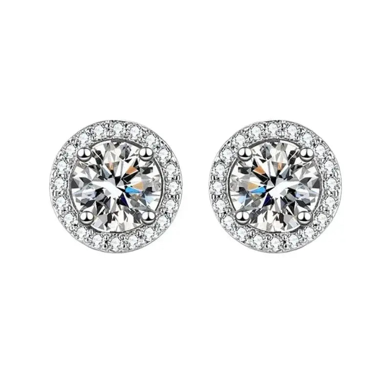 Moissanite Square Stud Earrings – Elegant Geometric Fashion Jewelry for Women HypeNvibes