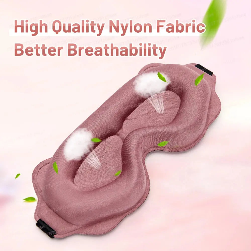 3D Memory Foam Sleep Mask – Light Blocking Eye Mask for Deep Sleep & Travel HypeNvibes