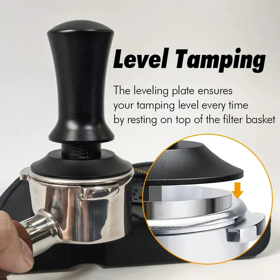 Calibrated Spring Coffee Tamper – Ripple Base Espresso Tool, 51/54/58mm Barista Accessory HypeNvibes