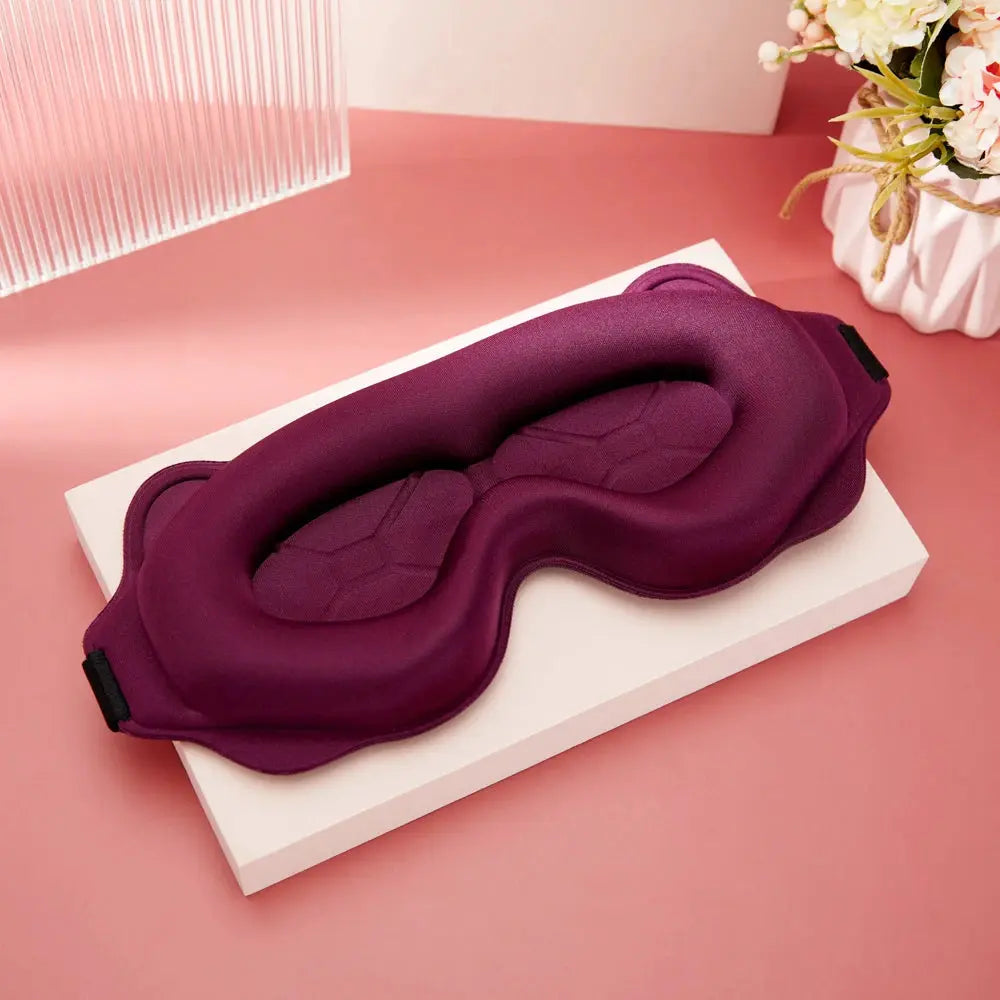 3D Memory Foam Sleep Mask – Light Blocking Eye Mask for Deep Sleep & Travel HypeNvibes