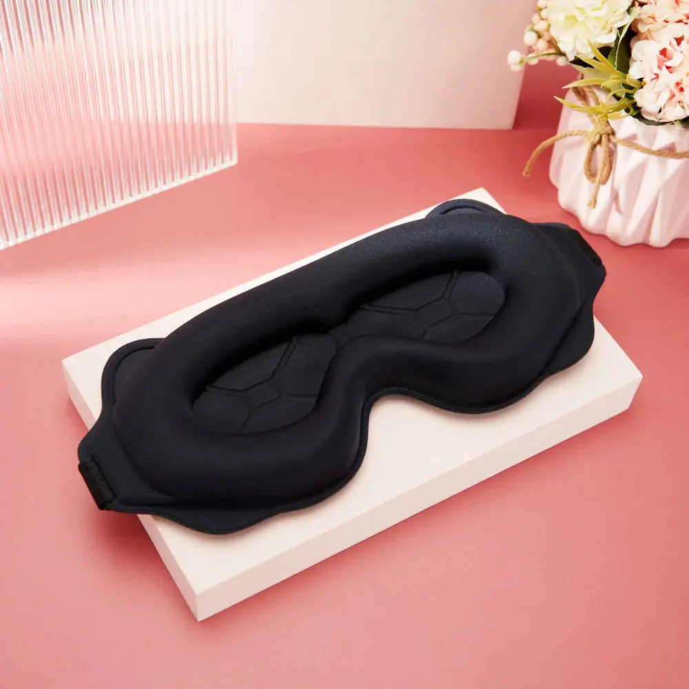 3D Memory Foam Sleep Mask – Light Blocking Eye Mask for Deep Sleep & Travel HypeNvibes