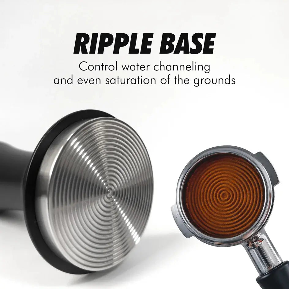 Calibrated Spring Coffee Tamper – Ripple Base Espresso Tool, 51/54/58mm Barista Accessory HypeNvibes