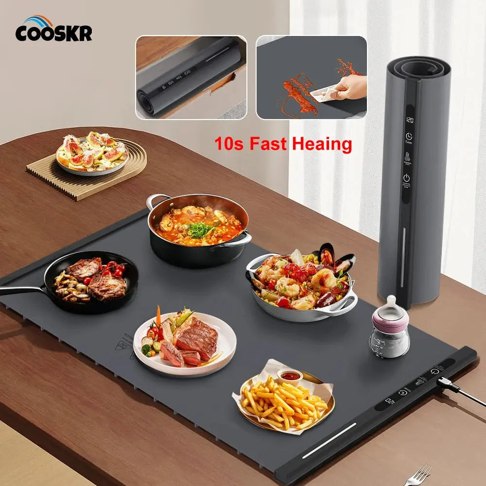 Foldable Silicone Food Warming Mat (Fast Heating) HypeNvibes