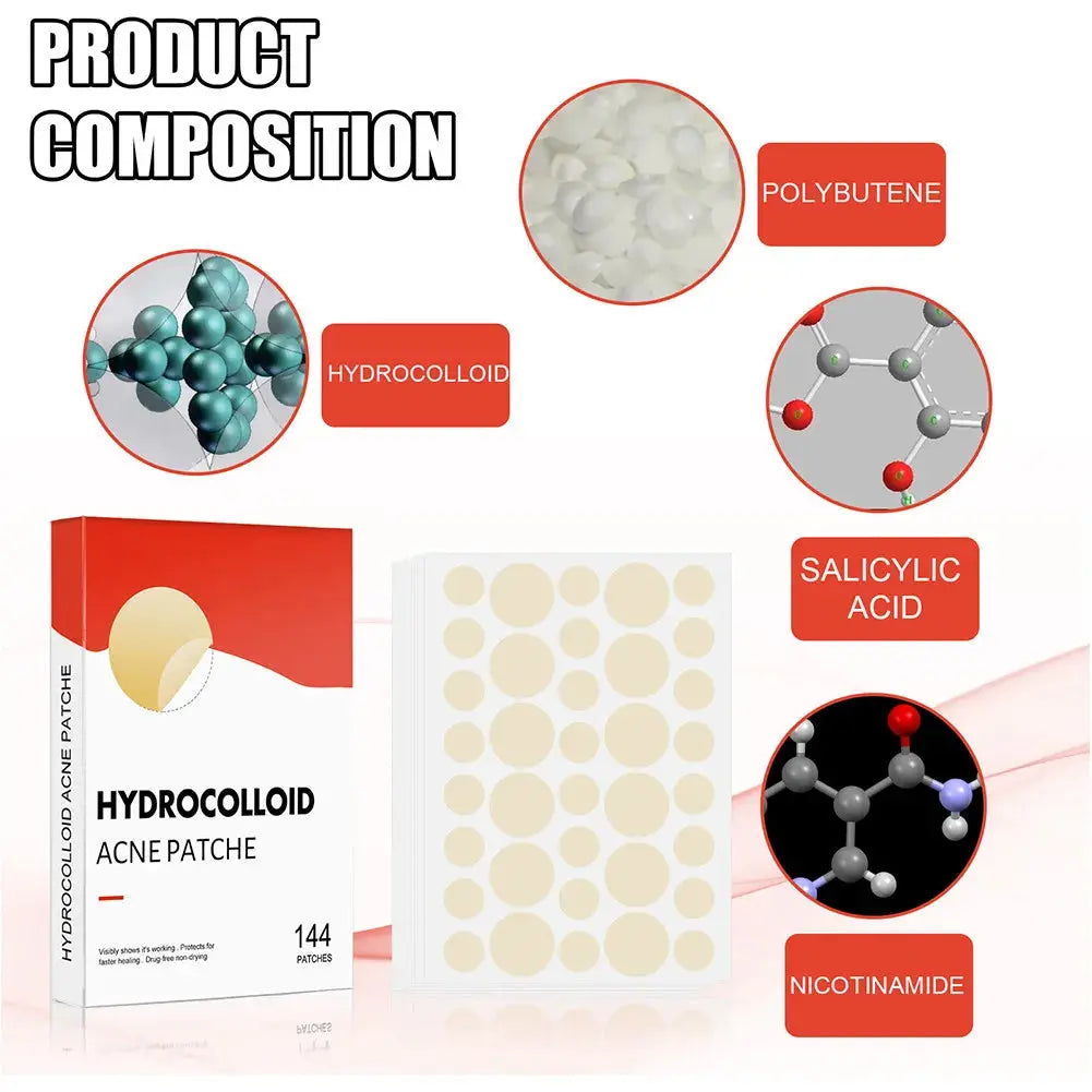 144pcs Invisible Acne Pimple Patches (2 Sizes) HypeNvibes