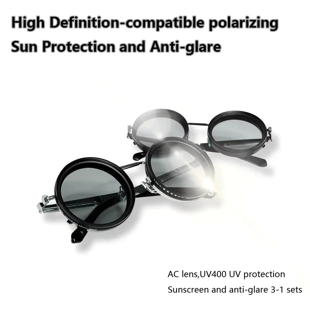 Polarized Round Sunglasses – ND9 Dimming UV400 Shades for Men & Women HypeNvibes