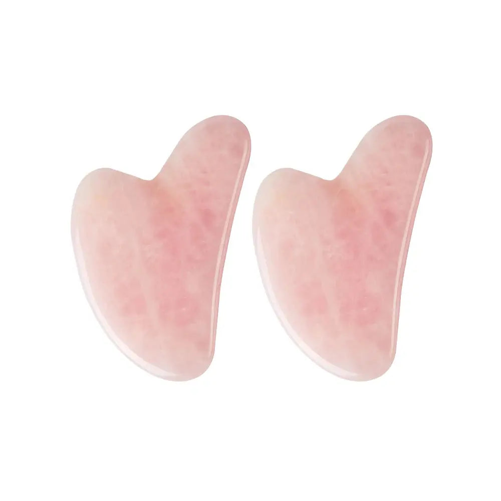 Rose Quartz Gua Sha Facial Tool – Face Sculpt & De-Puff Massager HypeNvibes