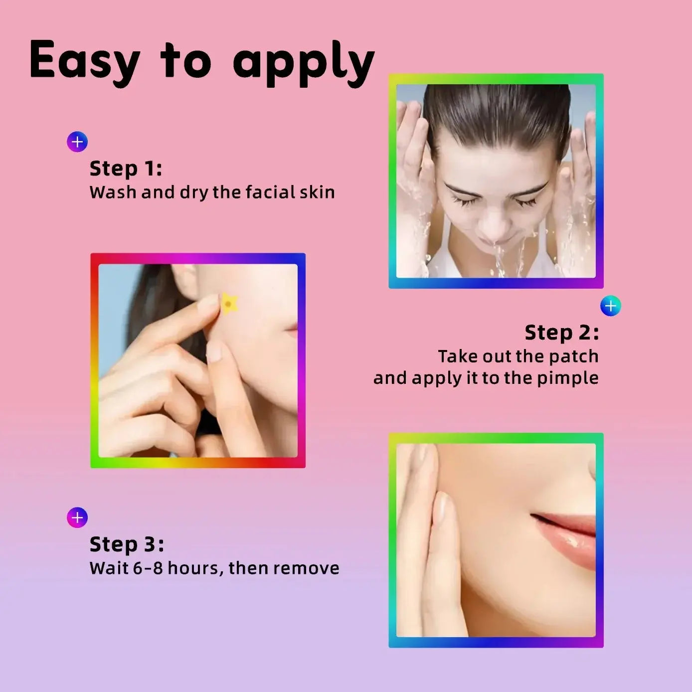 40pcs Multi-Color Star Acne Patches – Invisible Hydrocolloid Spot Treatment HypeNvibes
