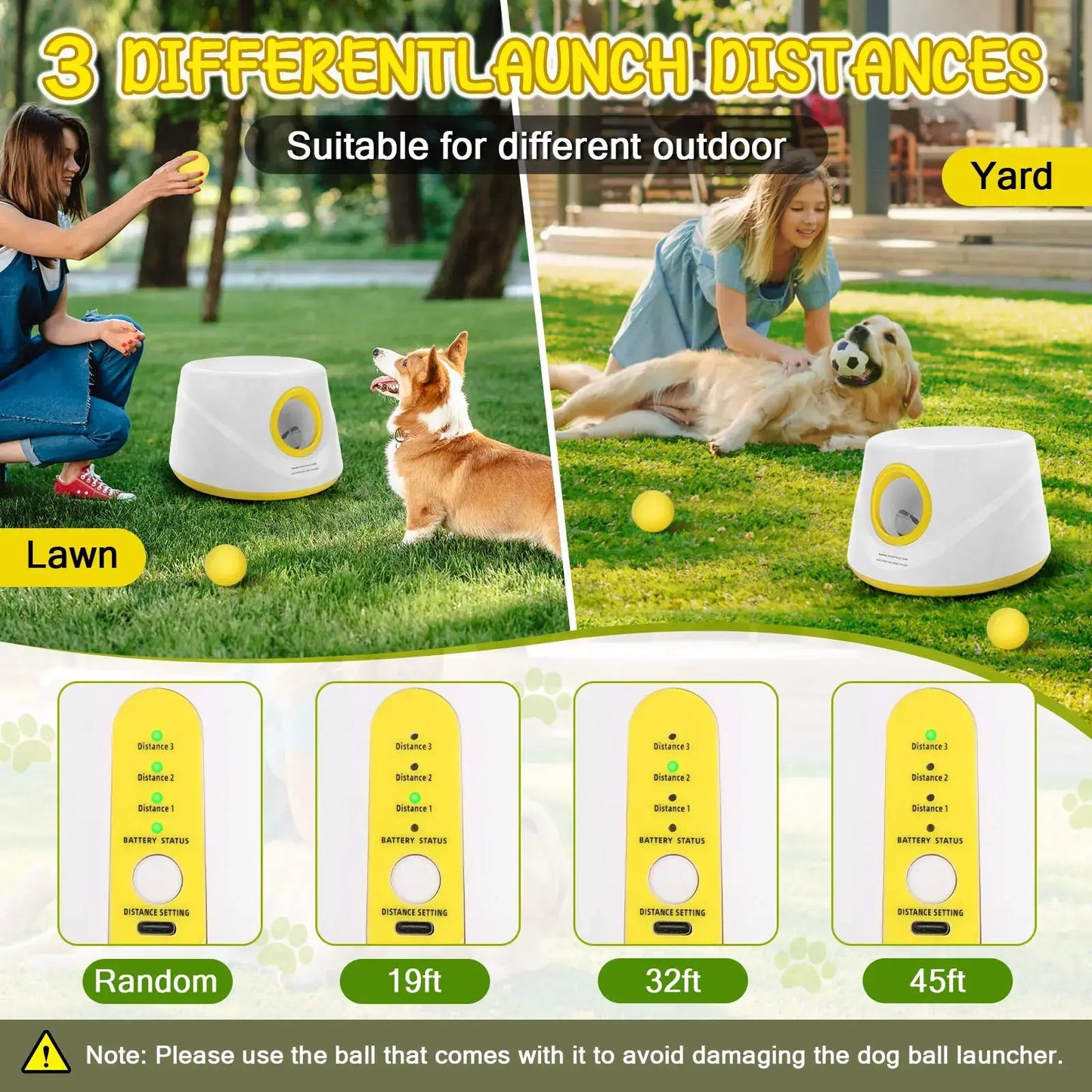 Automatic Dog Ball Launcher – Interactive Tennis Ball Thrower with 5 Non-Toxic Balls HypeNvibes
