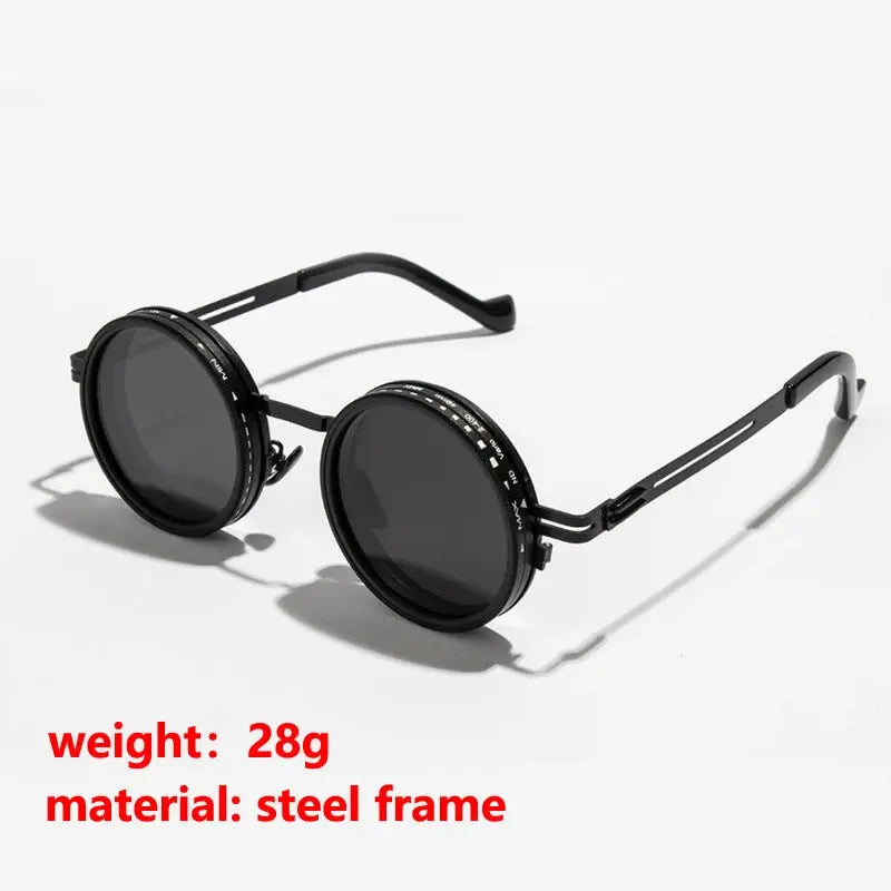 Polarized Round Sunglasses – ND9 Dimming UV400 Shades for Men & Women HypeNvibes