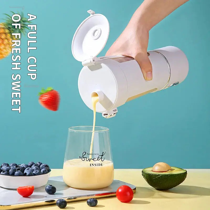 700ML 2-in-1 Portable Blender Bottle | Blend & Drink Smoothie Cup No Charging Needed HypeNvibes