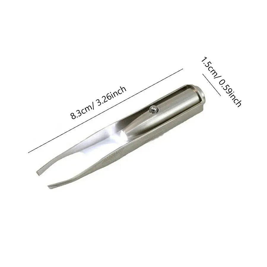 LED Lighted Precision Eyebrow Tweezers HypeNvibes