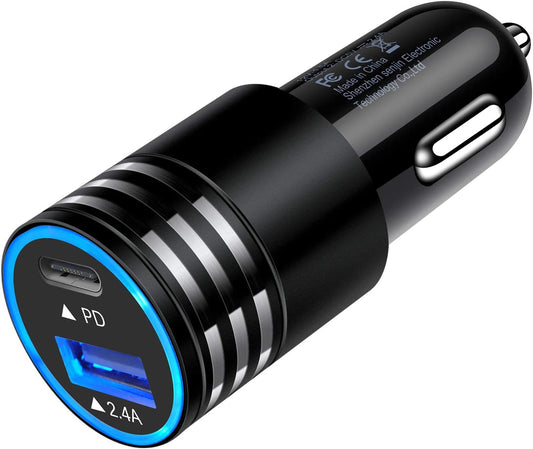 Fast USB C Car Charger – 45W Dual Port Adapter for iPhone, Samsung, Pixel & More
