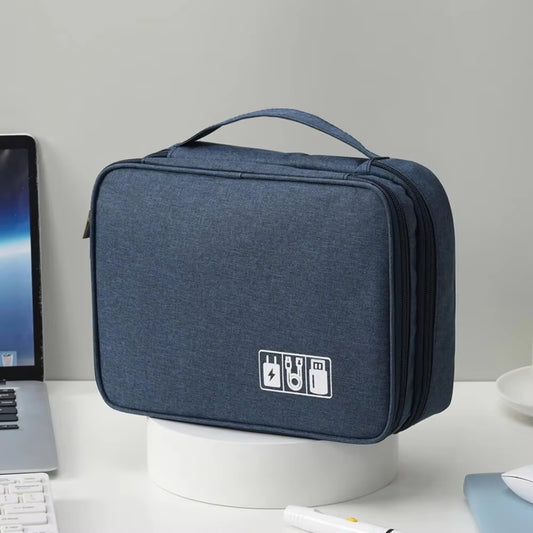 Electronics Accessories Organizer Bag – Travel Storage for Cables, Hard Drive, Charger, Earphones
